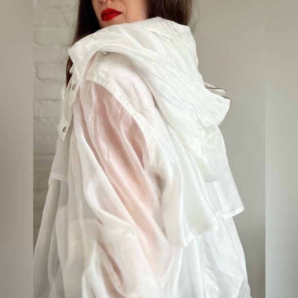 FenG CHen WANG Sheer White Jacket Luxury Size Large - Picture 9 of 16
